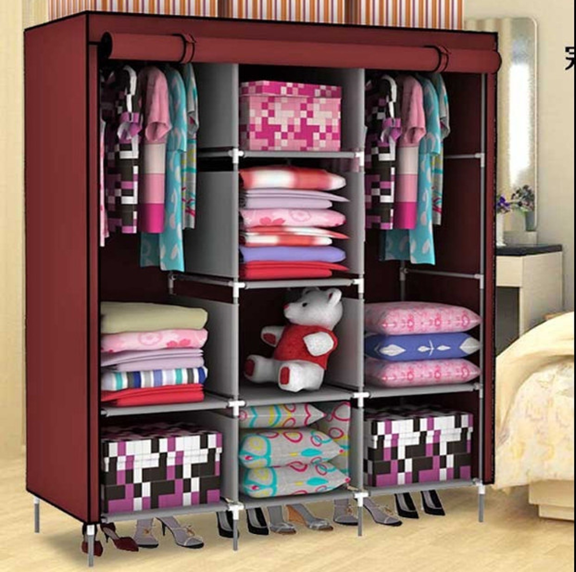 Как называется шкаф для одежды. Складной каркасный тканевый шкаф Storage Wardrobe 175 130 45 см. Тканевый шкаф Storage Wardrobe 130x45x175 см черный. Тканевый шкаф Storage Wardrobe (130*45*175) 88130. Шкаф Storage Wardrobe 88130.